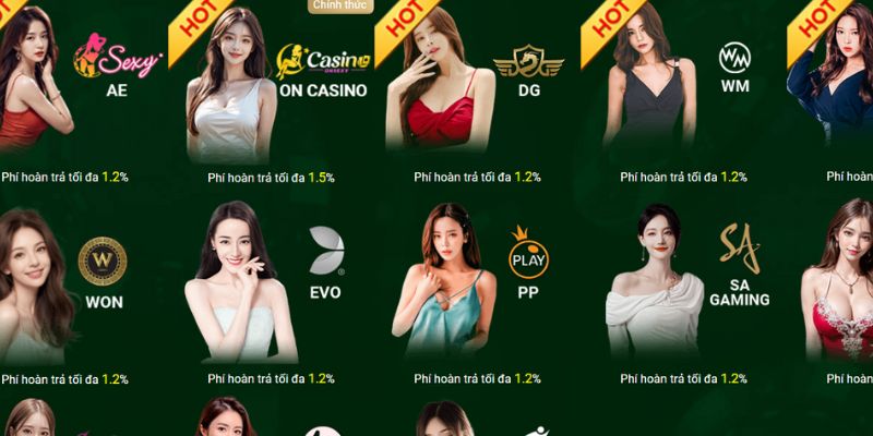 Sảnh casino trực tuyến thăng hoa và đầy thử thách